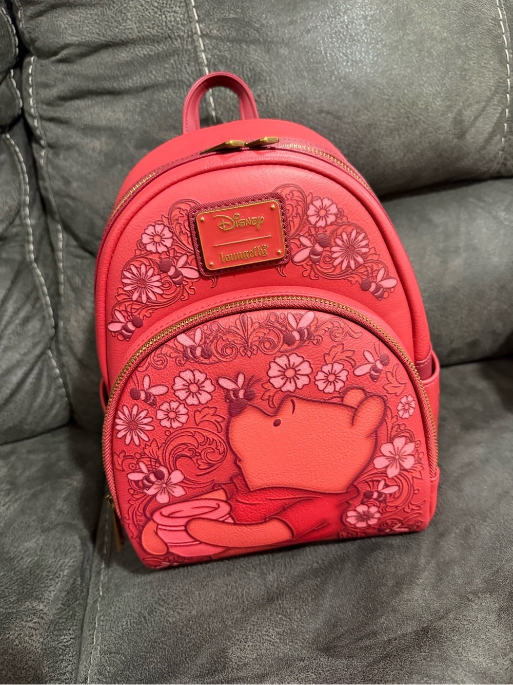 Loungefly Disney Winnie the Pooh Honeybees & Flowers Mini Backpack
